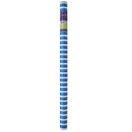 SH14209 WRAP 2M ROLL BLUE BIRTHDAY