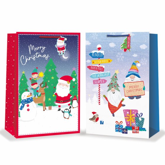 XH3202 GIFT BAG KIDS GONK / SANTA JUM