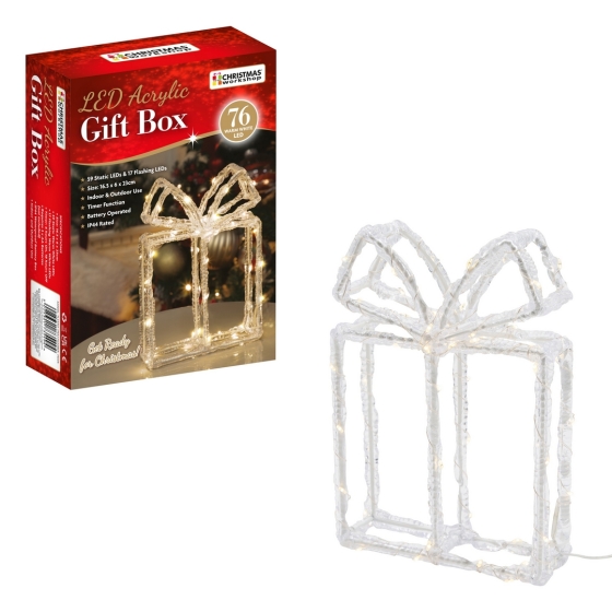LED ACRYLIC LIGHT UP GIFT BOX