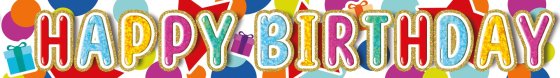 SH13017 BANNER 2.7M PARTY HAPPY BIRTHD