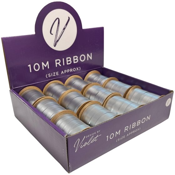 SJ14315 SJ14315 RIBBON 1CM X 10M SILVER