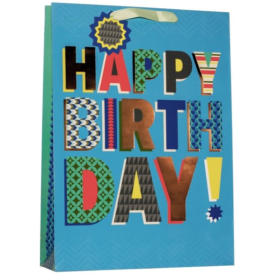 SJ15001 SJ15001 GIFT BAG HULLABALOO BLUE EXTRA LARGE