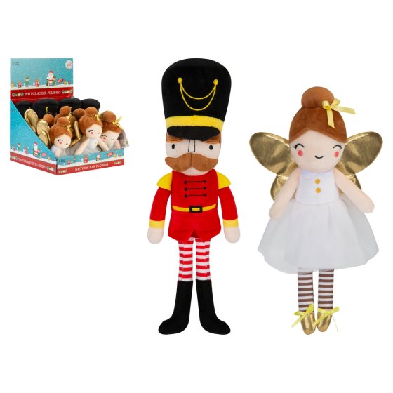 18CM NUTCRACKER N SUGAR PLUM FAIRY2 ASSTD