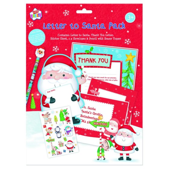 LETTER TO SANTA PACK WITH PENCIL