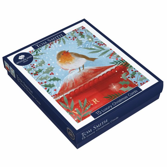 XH0404 CARDS LUX BOXED ROBIN FSC