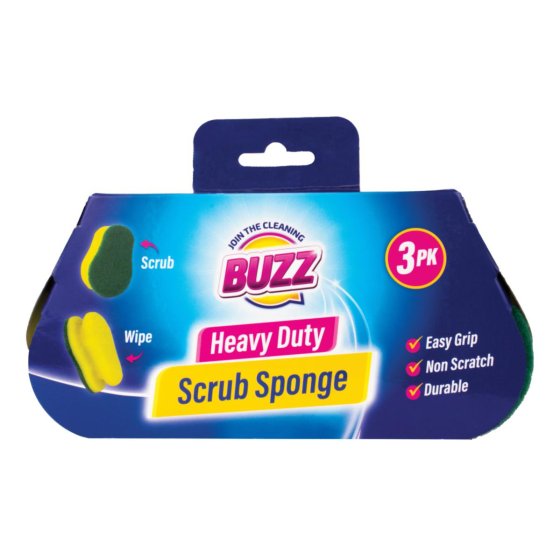 SPONGES HEAVY DUTY SCRUB 3PK
