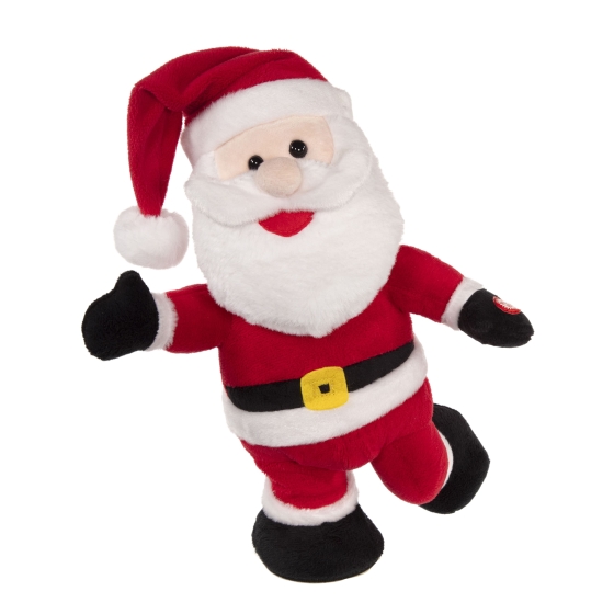32CM ANIMATED SKATING SANTA