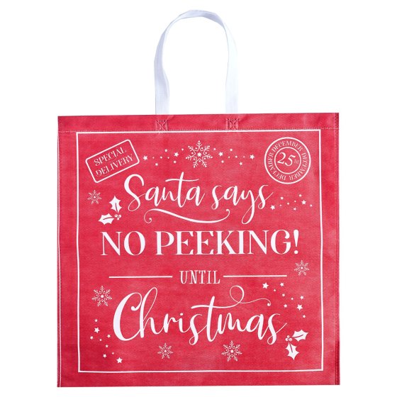 XH3209 BAG RED NON WOVEN SQ JUMBO