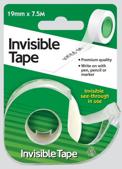 CJ0807 SJ05308 INVISIBLE TAPENDISP 19MMX75M