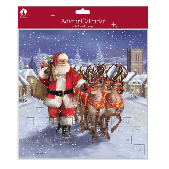 XH0801 LARGE ADVENT CAL SANTA/NATIVTY