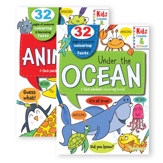 SH10105 COLOURING N FACTS BOOK ANIMALS