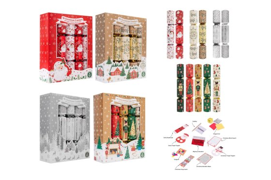 10 X 31CM FAMILY CRACKERS ASST