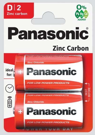 SH11412 BATTERIES PANASONIC D 2PK