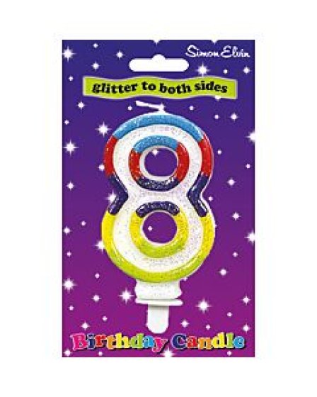 SH12013 CANDLE NUMERAL MULTI 8