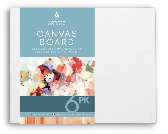 SH08501 ARTIST CANVAS BOARD 6 X 8 IN 6