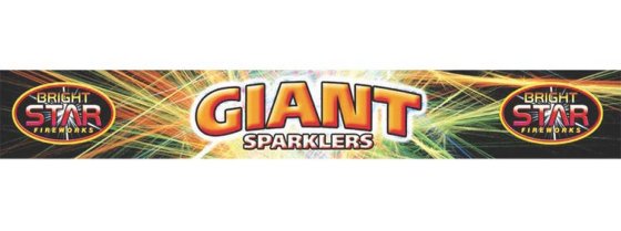 CJ0105 SJ13015 SPARKLER GIANT 10IN STANDARD