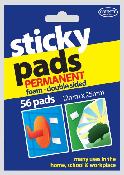 SH05712 STICKY PADS 56S - 12 X 25MM