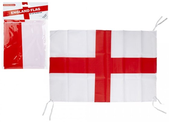 ST GEORGE FLAG 76X50CM RAYON