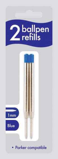 SH07424 2 BALLPEN REFILLS BLUE