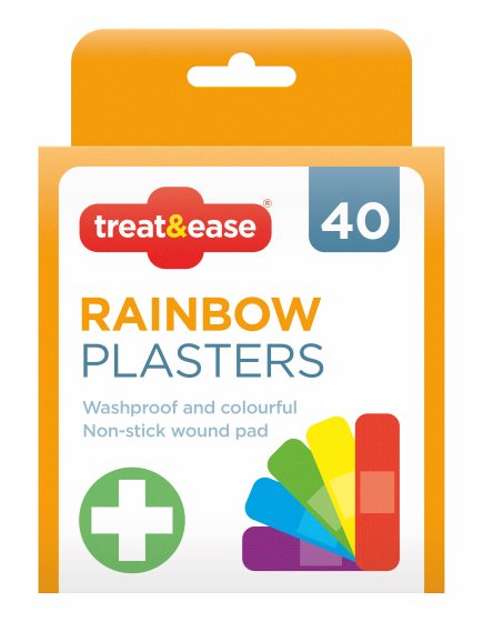 PLASTERS RAINBOW 40PK
