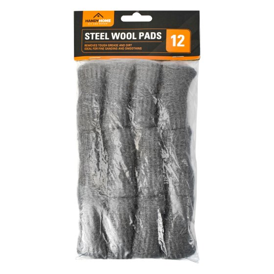 STEEL WOOL PADS 12PK