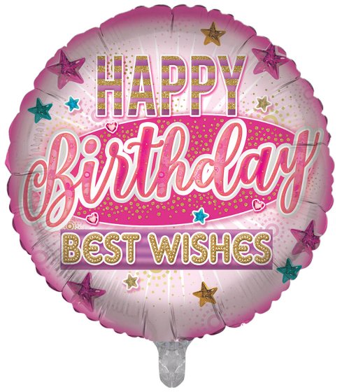 SH12717 BALLOON 18IN FOIL HAPPY BIRTHD