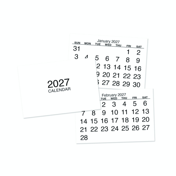 DJ0904 2027 CALENDAR TABS TRAY