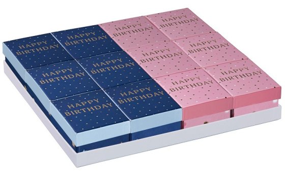 SH14210 GIFT BOX BRITHDAY 2 ASST