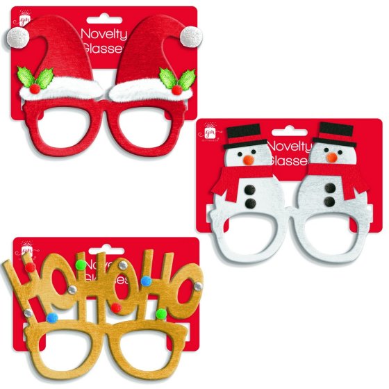 XH5409 GLASSES NOVELTY XMAS 3ASST