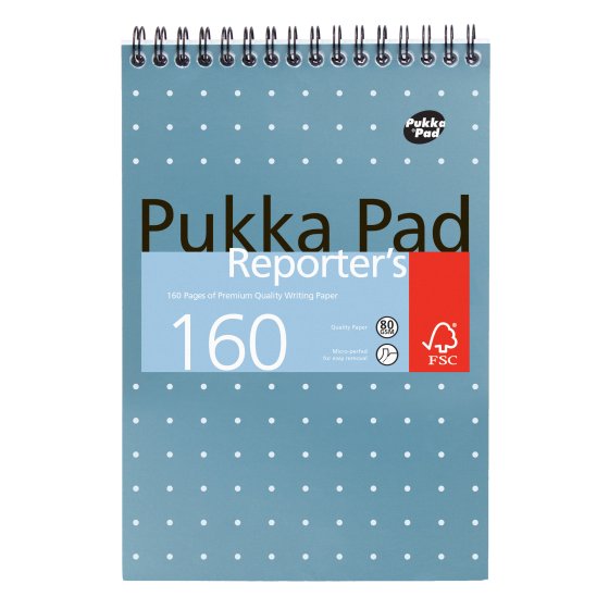 AJ0303 PUKKA METALLIC REPORTER PAD 160 PAGE