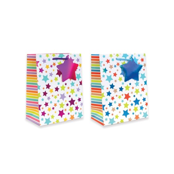 SJ15335 GIFT BAG STARS MEDIUM