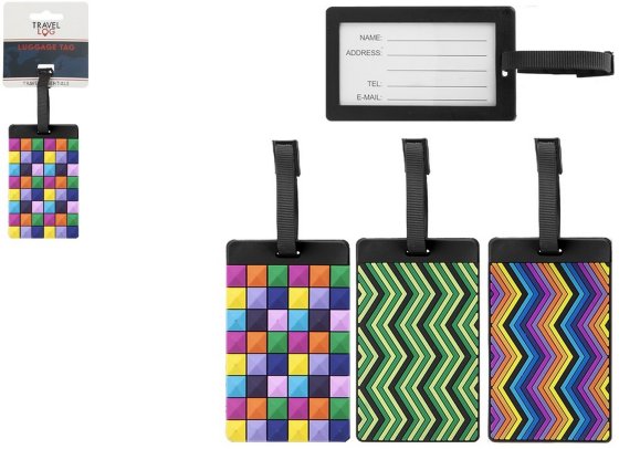 SJ10904 SJ10904 LUGGAGE TAG MODERN DESIGN ASST