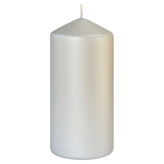 XH6511 CANDLE 7 X 15CM SILVER PILLAR