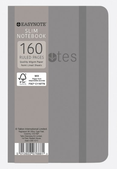 SH02009 NOTEBOOK SLIM SOFT TOUCH RUST