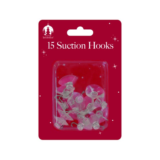 XH4307 HOOKS SUCTION 15 PK
