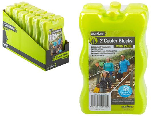 SUMMIT 200ML TWIN PACK COOLER BLOCKS. 6PK DISPLAY BOX