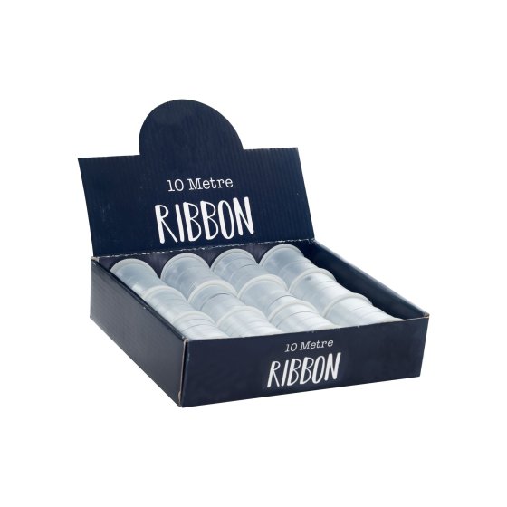 SH13418 RIBBON 10M WHITE