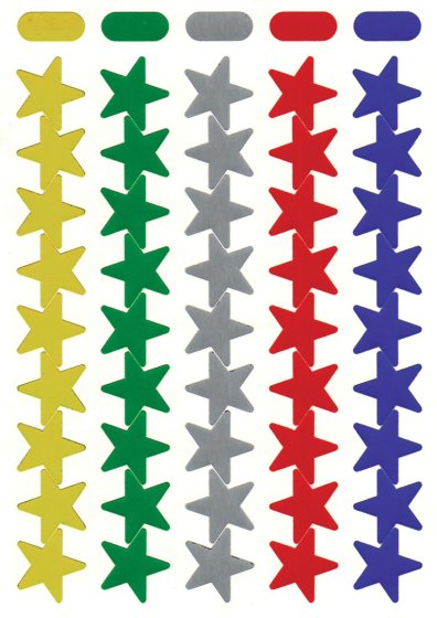 SH04216 S A ASSORTED STARS REFILL PACK