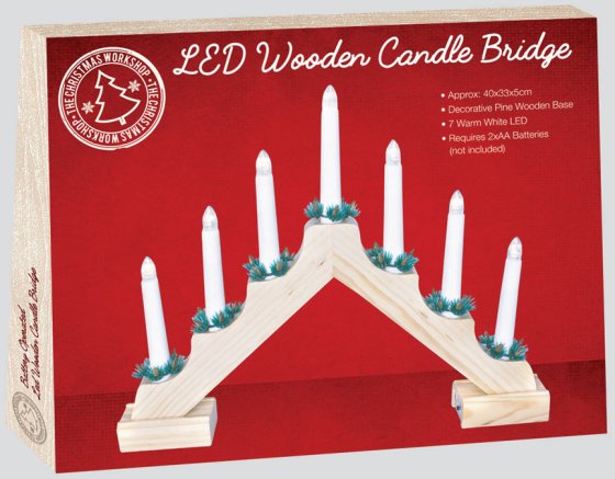 XH4608 LED PINE CANDLE BRIDGE BO