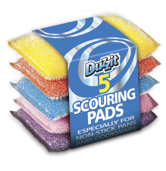 ** WIGIG ** SCOURING PADS 5 ASSTD COL
