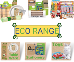 ECO RANGE: TableWare - Stationery - Toys ECO RANGE: TableWare - Stationery - Toys