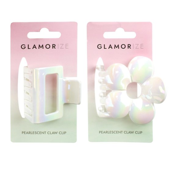 HAIR CLIP PEARLESCENT MEDIUM CLAW 1PK