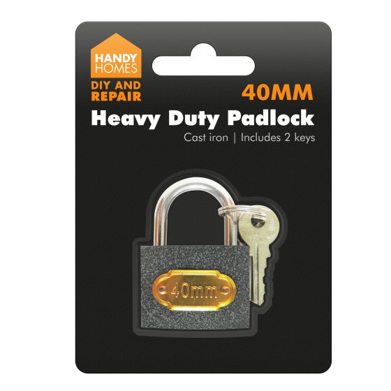 HEAVY DUTY PADLOCK 40MM 1PK