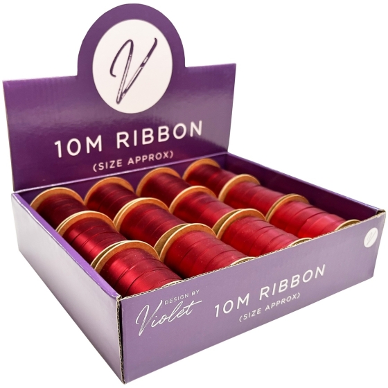 SJ14313 SJ14313 RIBBON 1CM X 10M RED