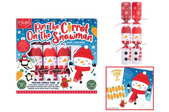 XH6407 CRACKERS 9IN PIN THE CARROT 6P