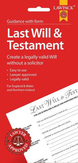 SJ02602 SJ02602 LAWPACK LAST WILL N TESTAMENT