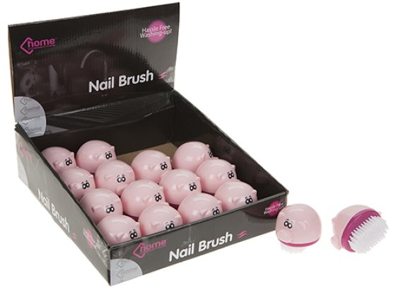 NAIL BRUSH PIG DESIGN