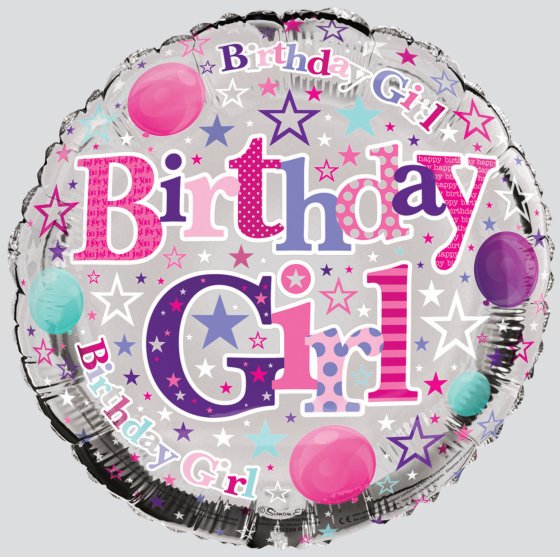 SH12708 FOIL BALLOON BIRTHDAY GIRL