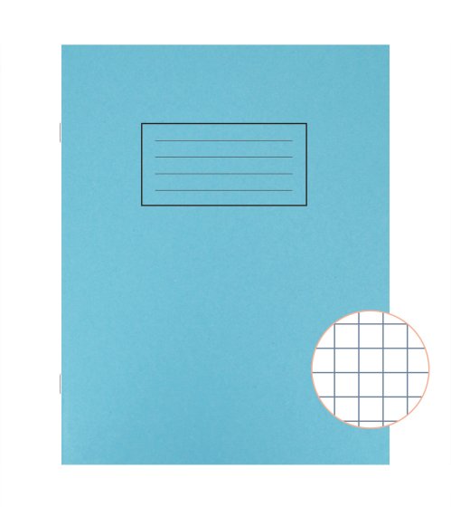 SH02610 EXERCISE BOOK 7MM SQUARED BLUE