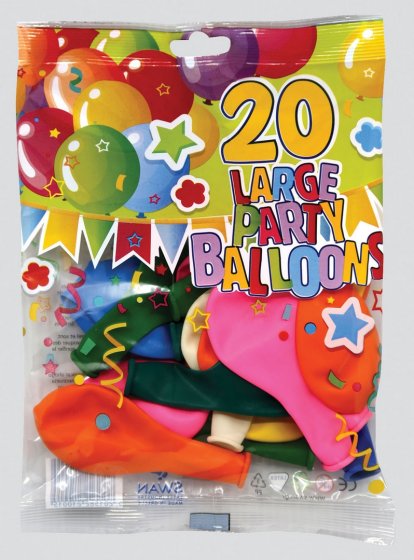 SH12312 BALLOON LARGE 10IN 20PK